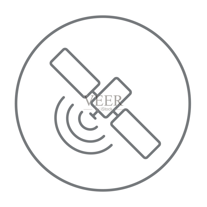 卫星线性图标图标素材