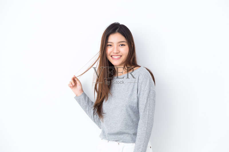 年轻的亚洲女人正版图片素材