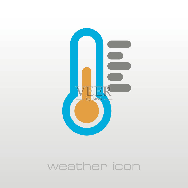 温度计高温图标,气象天气图标素材