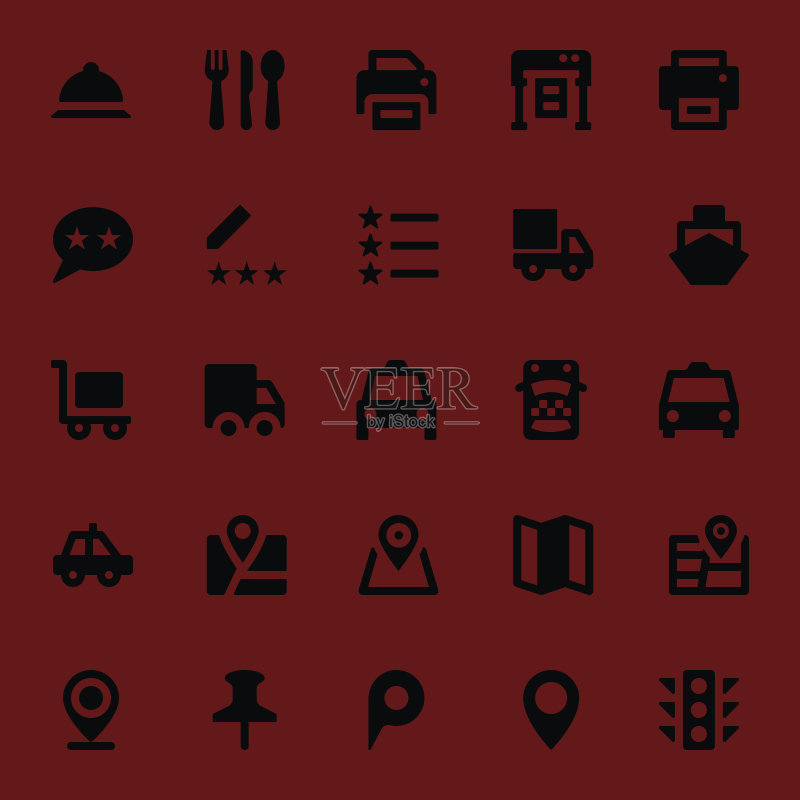 字体矢量图标20图标素材