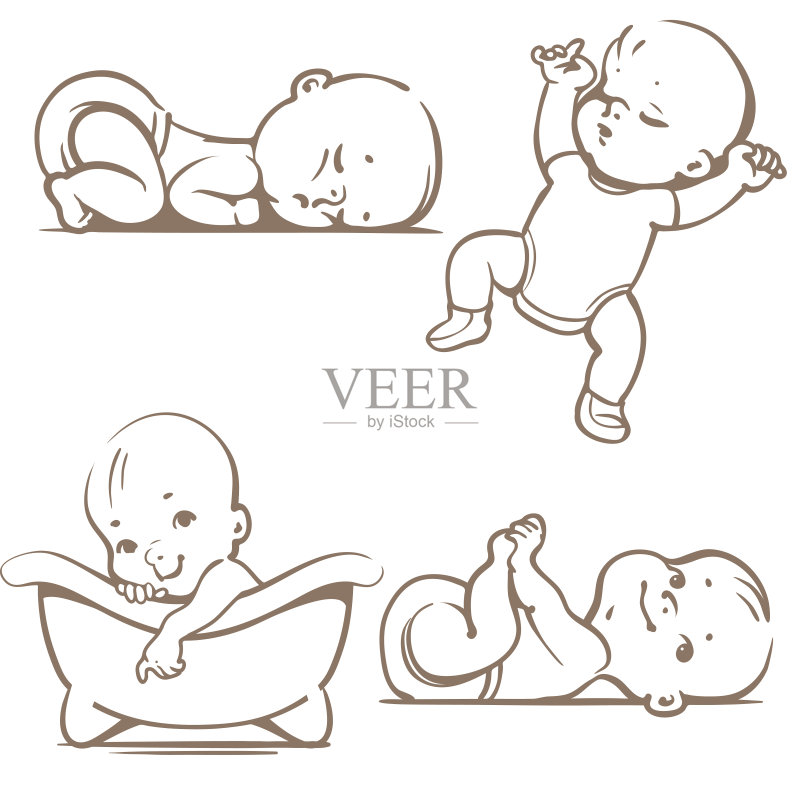 婴儿正版元素素材