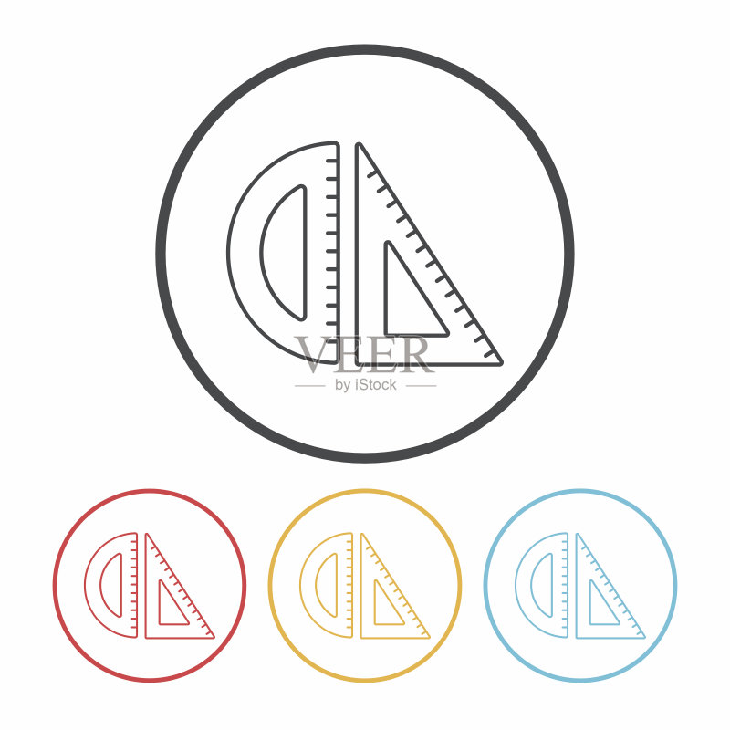 直尺线条图标图标素材