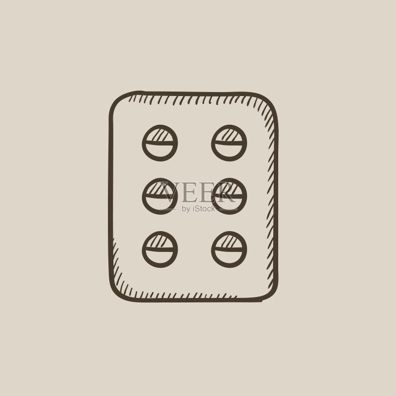药丸盘素描图标图标素材