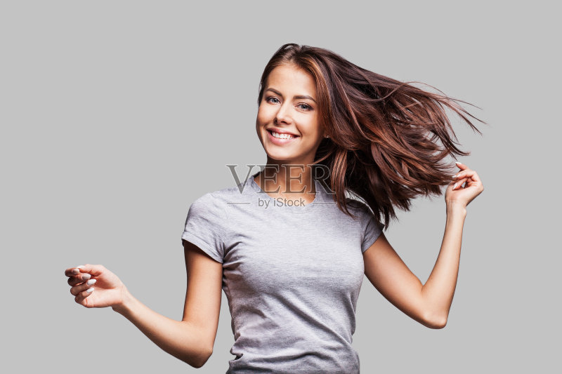 美丽感性的女人享受生活正版图片素材