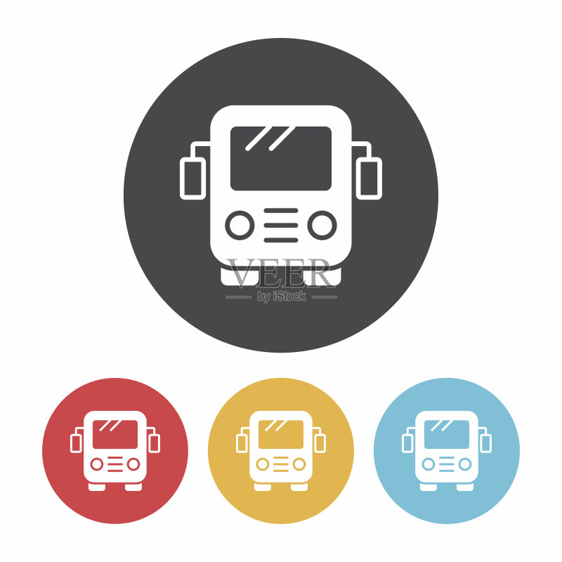 公交车站图标图标素材