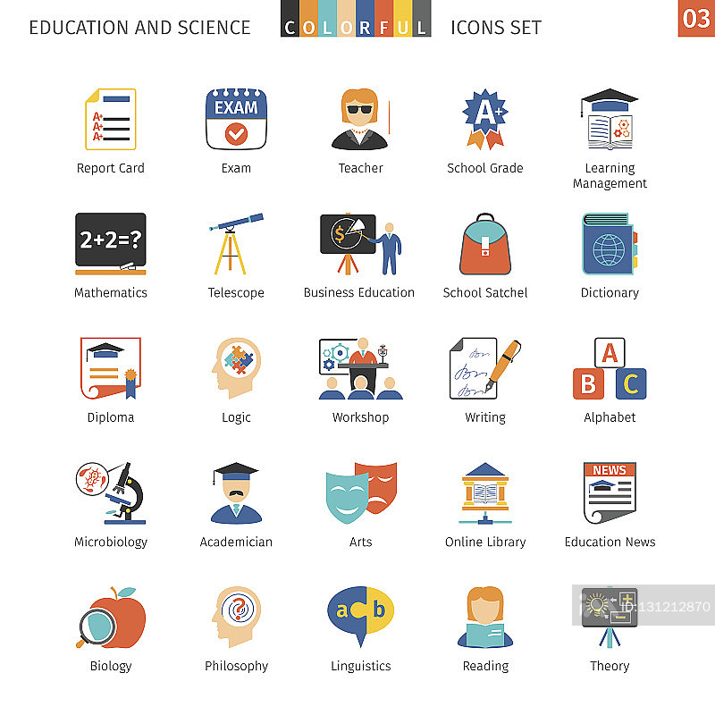 科学合集图标素材