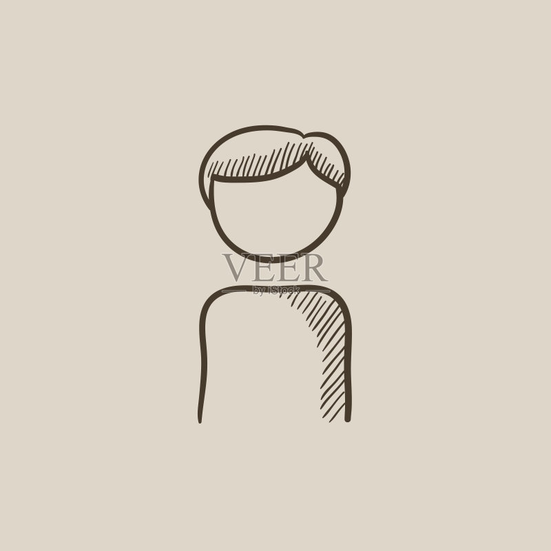 商人素描图标图标素材