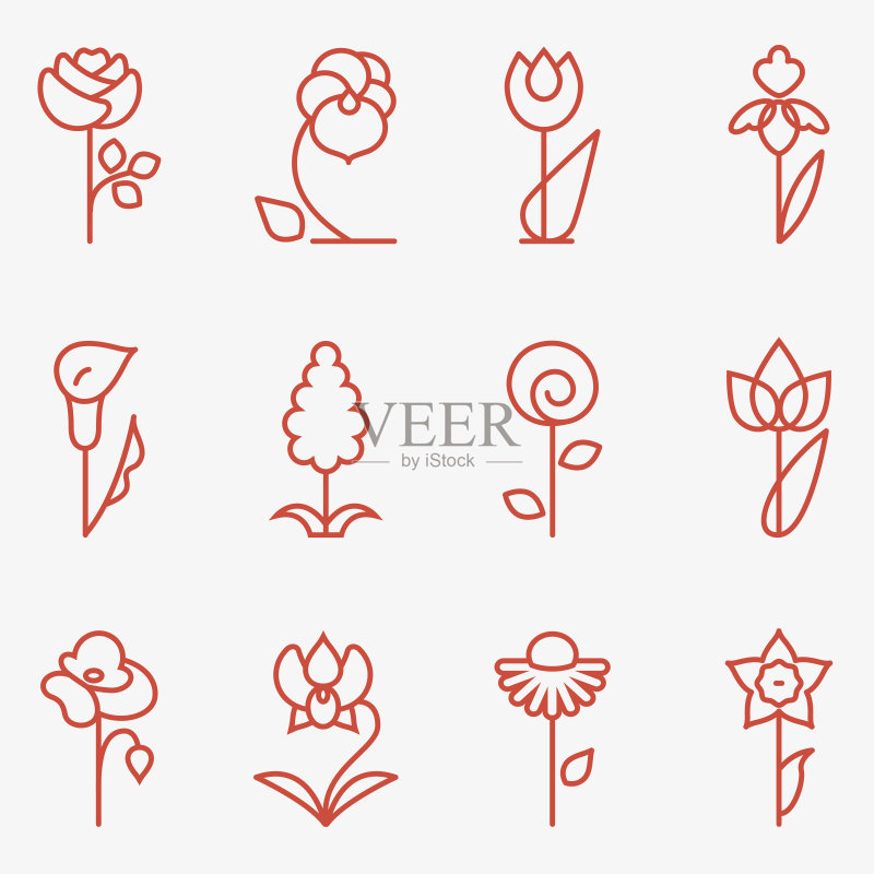 花卉图标图标素材