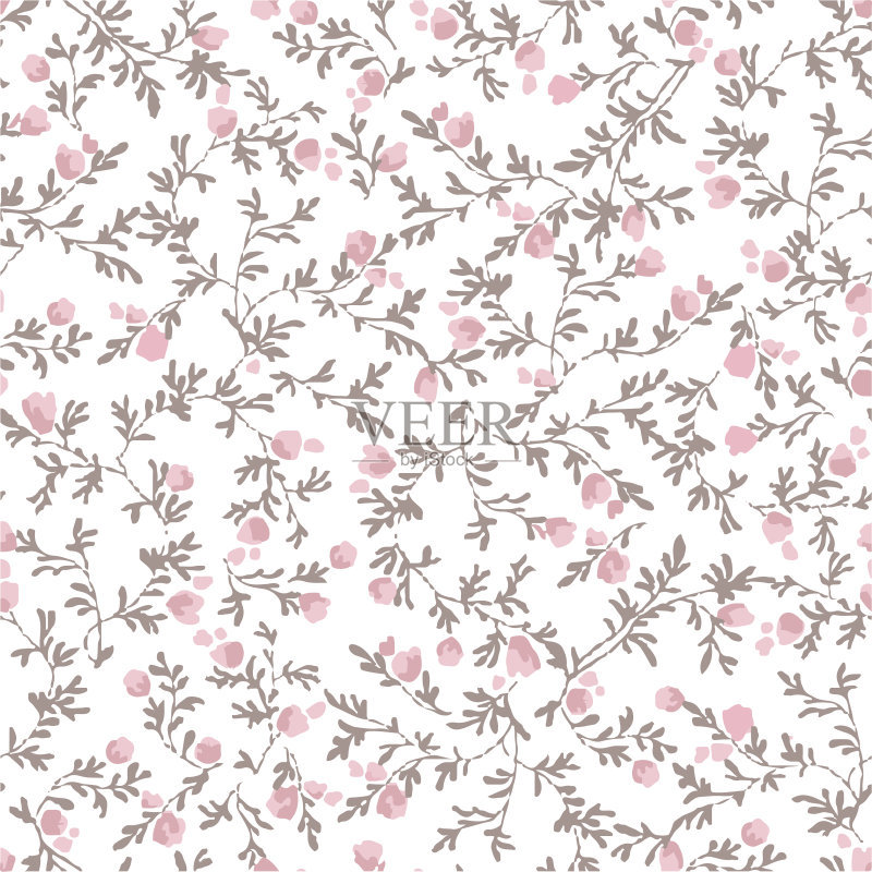 花的图案正版插画素材