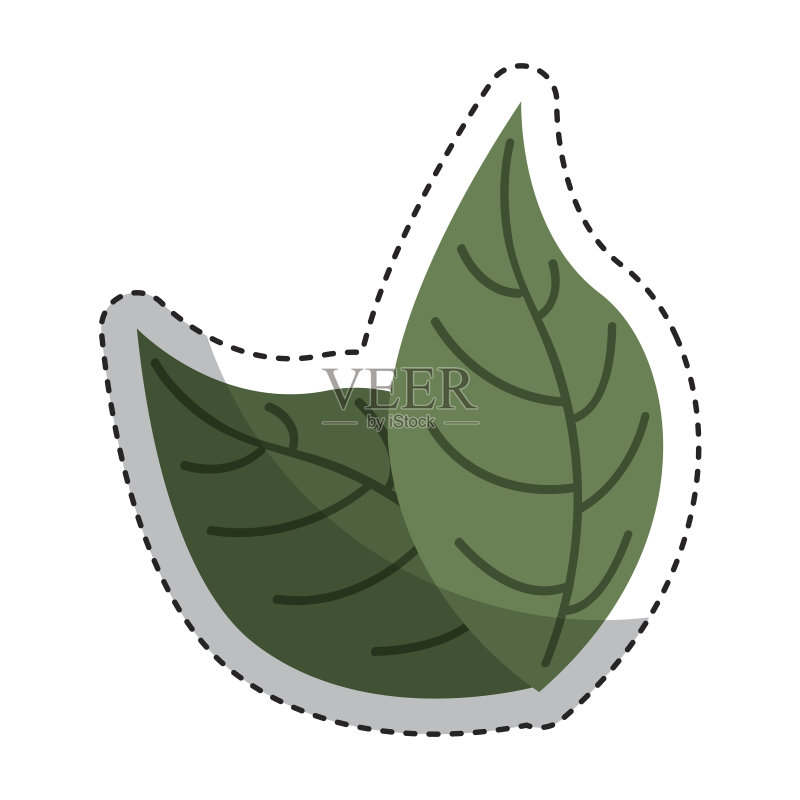 叶子植物自然图标图标素材