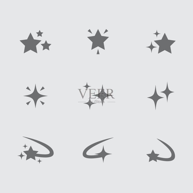 星星图标组合图标素材
