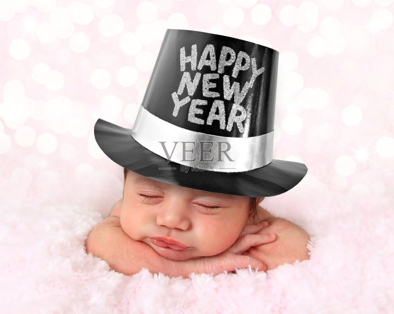 宝贝新年快乐正版图片素材
