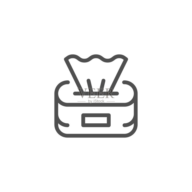 纸餐巾线条图标图标素材