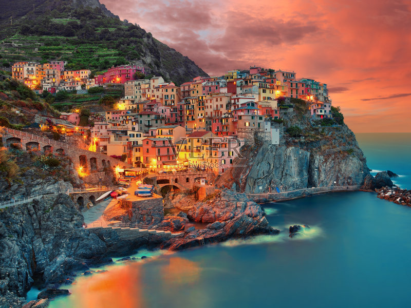 Manarola 意大利(五个国家)正版图片素材