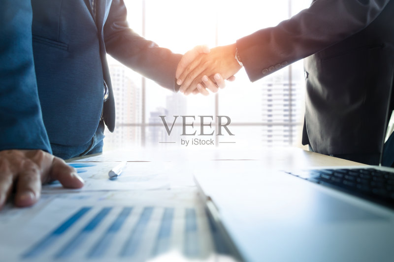 商业伙伴会议概念。正版图片素材