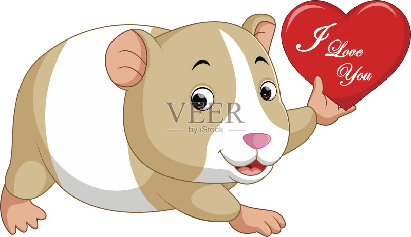 仓鼠卡通正版插画素材