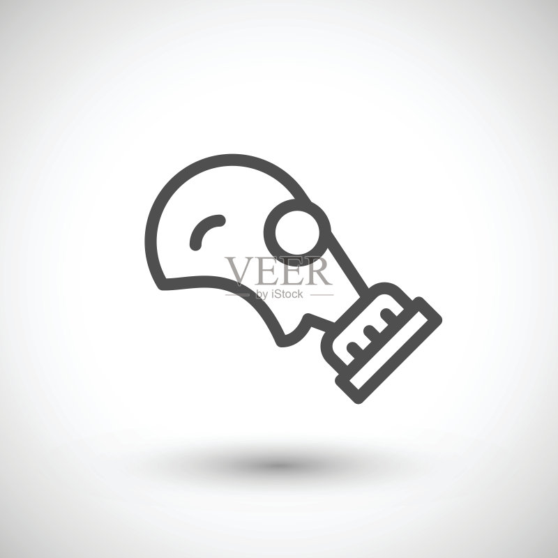 防毒面具线条图标图标素材