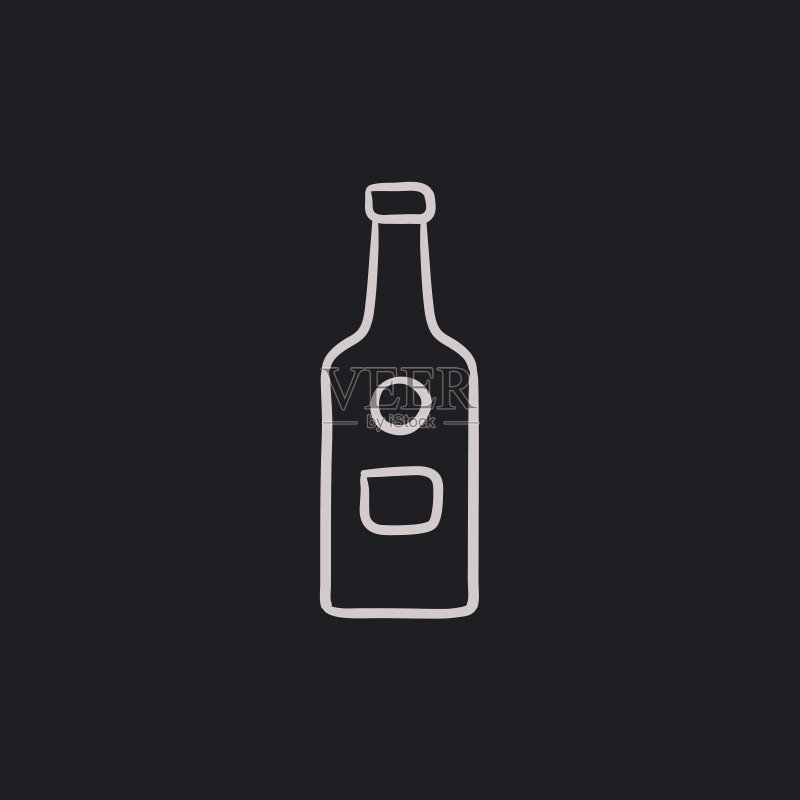 玻璃瓶草图图标图标素材