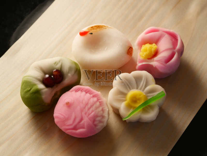 Wagashi 和菓子 Japanese sweets正版图片素材