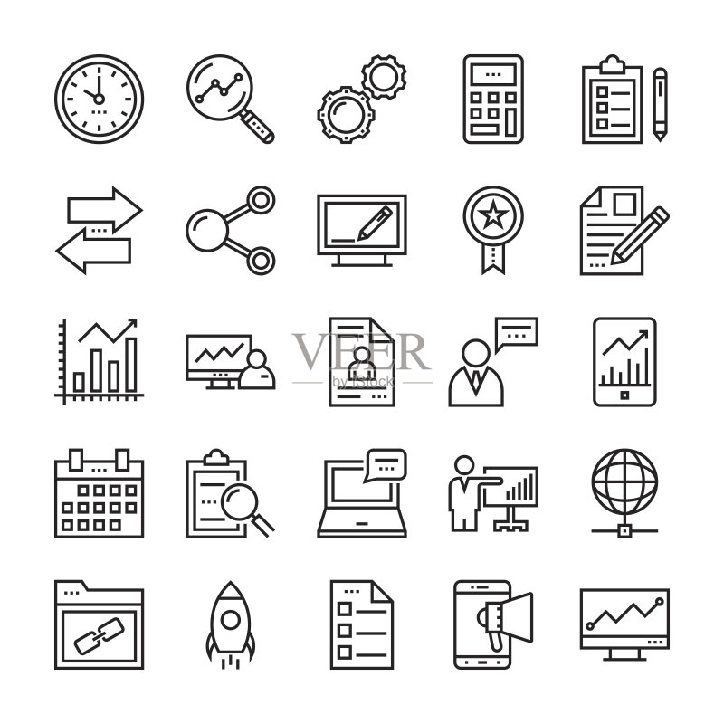 数字营销矢量图标4图标素材