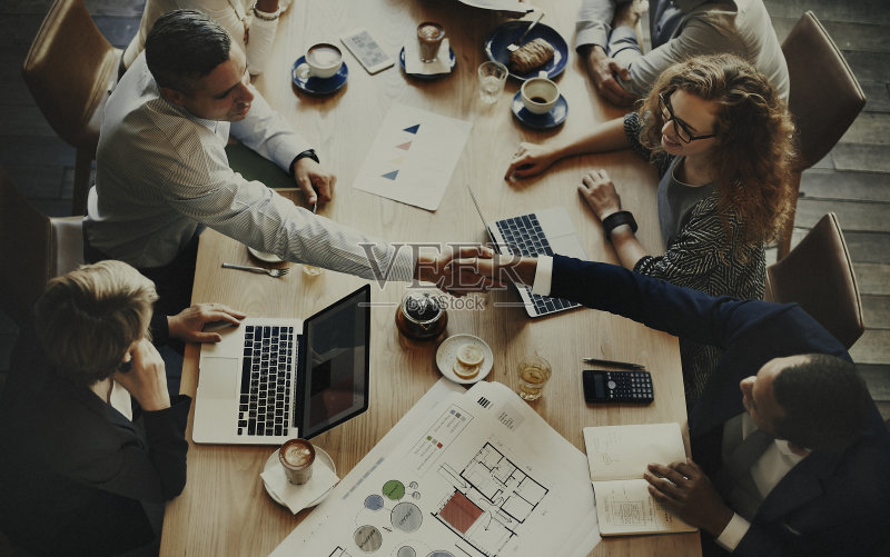 分析商业头脑风暴企业智能概念正版图片素材