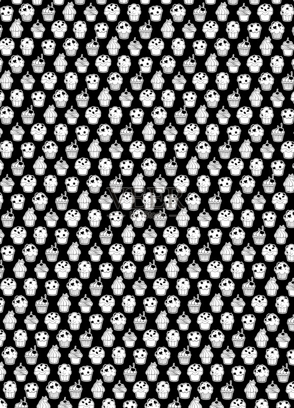 蛋糕的背景正版插画素材