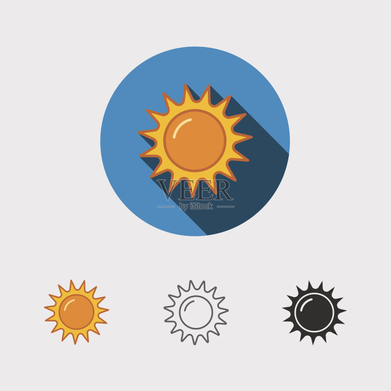 抽象太阳图标图标素材