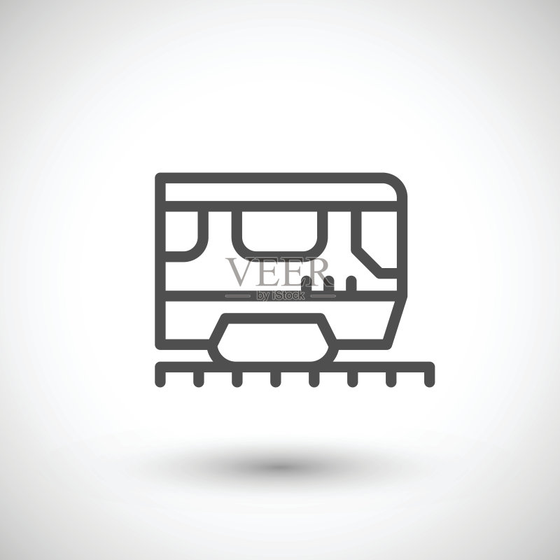 火车线路图标图标素材