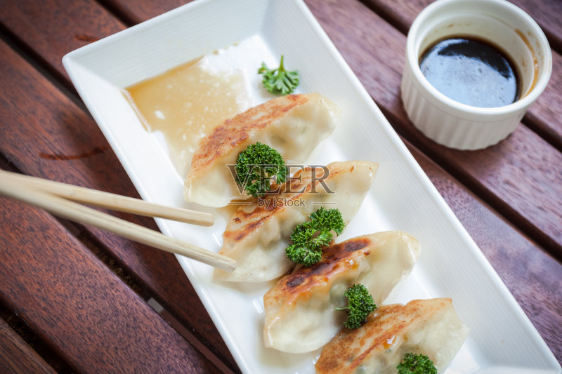 煎饺,受欢迎的日本食物正版图片素材