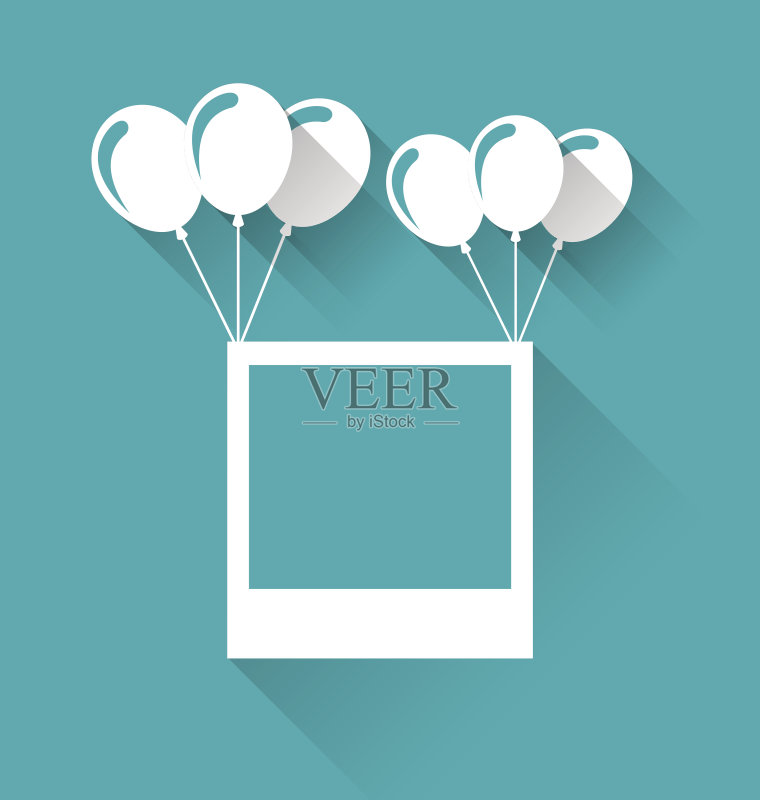 空白的气球相框为你的假期正版插画素材