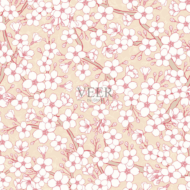 苹果花正版插画素材