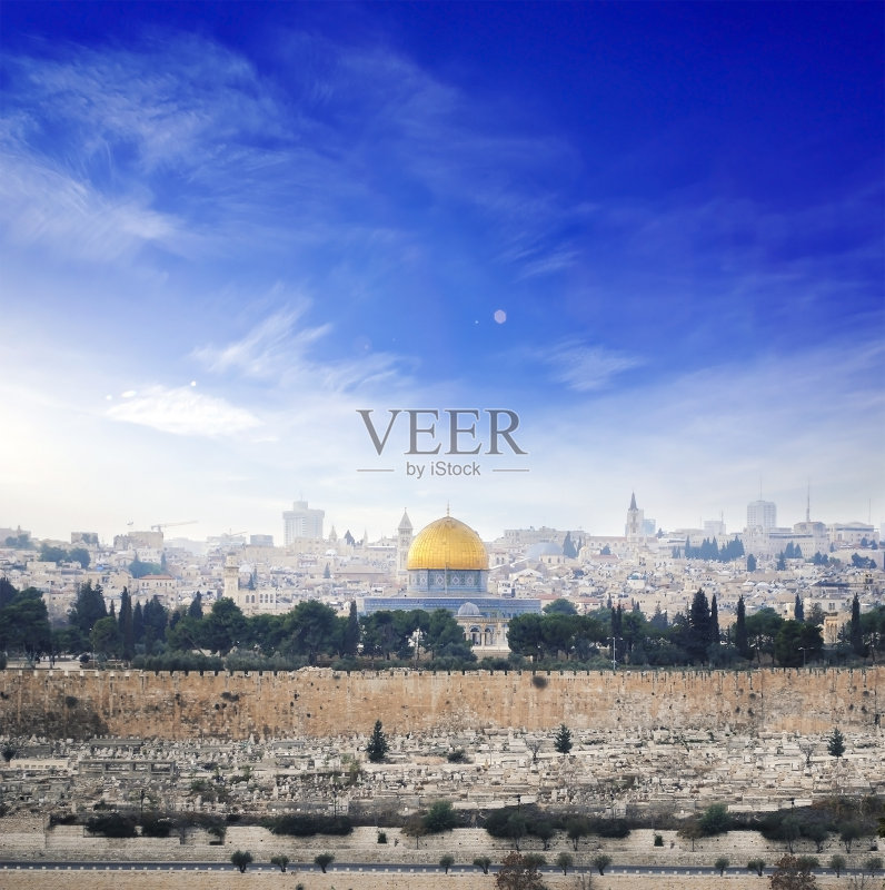 耶路撒冷古城。以色列正版图片素材