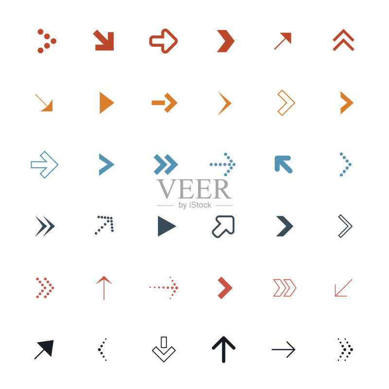 矢量箭头集合插图正版元素素材