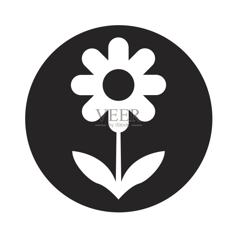 可爱的花卉自然图标图标素材