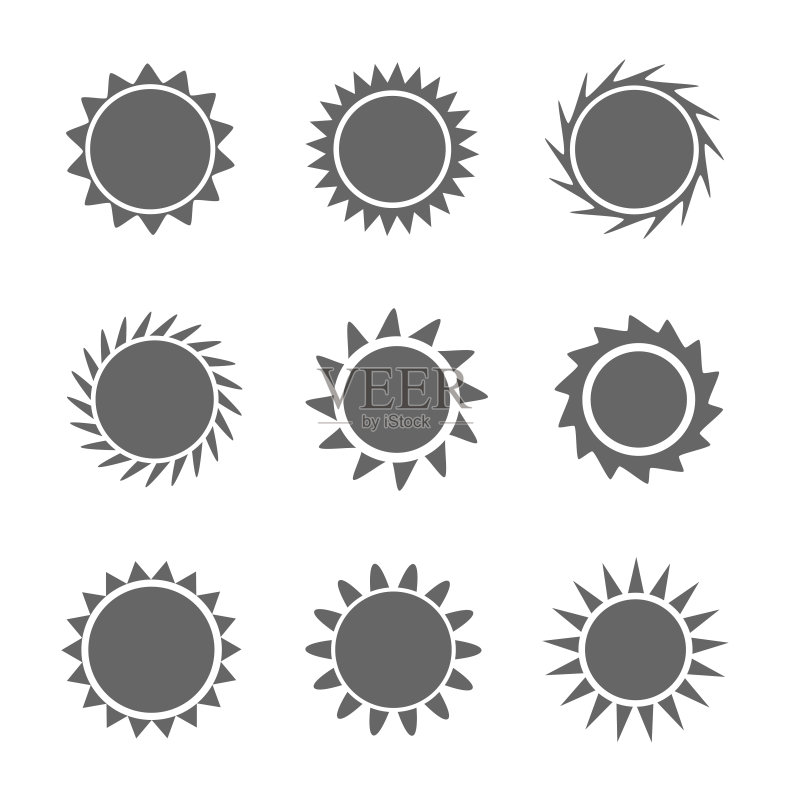 太阳图标合集图标素材