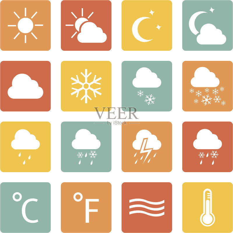 天气图标矢量素材图标素材