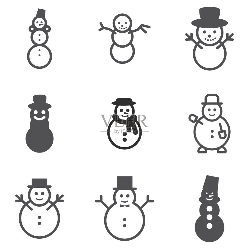 雪人图标图标素材