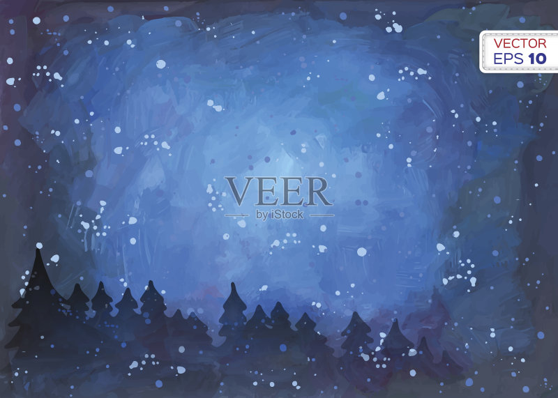 水彩背景正版插画素材