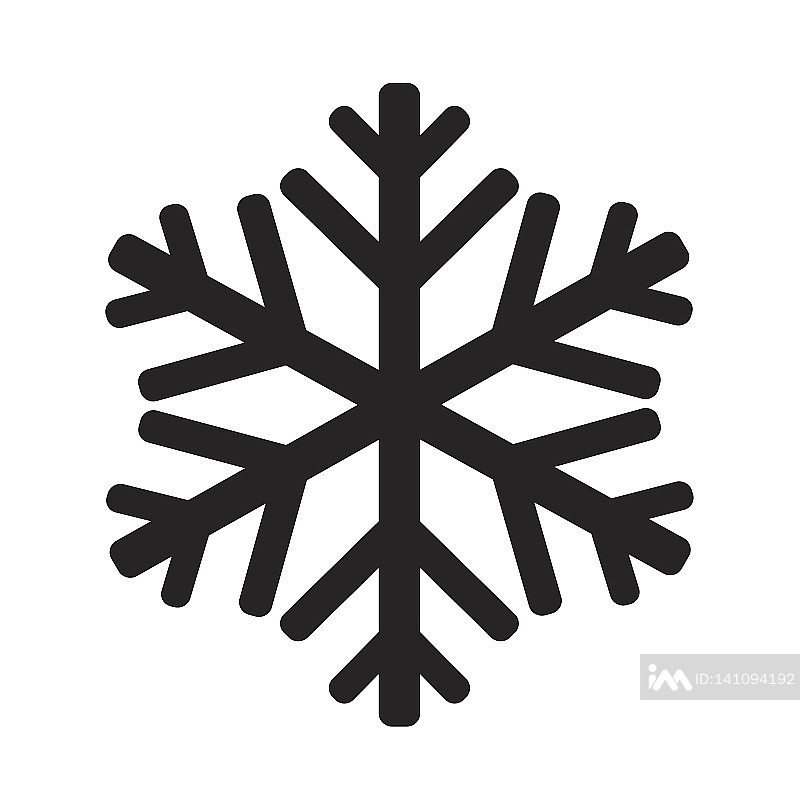 雪花图标插画设计图标素材