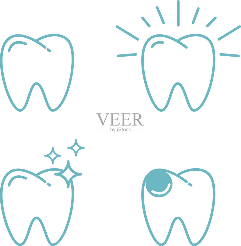 牙套正版插画素材