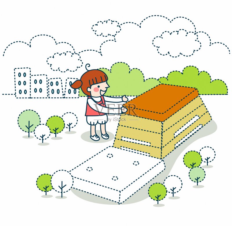 插图的教育正版插画素材