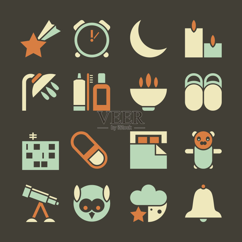 深度睡眠图标图标素材