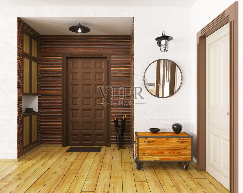 大厅内部3d渲染正版图片素材