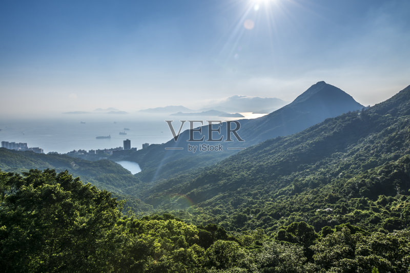 香港岛南面的景色正版图片素材