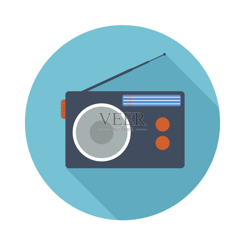 无线电平图标正版插画素材