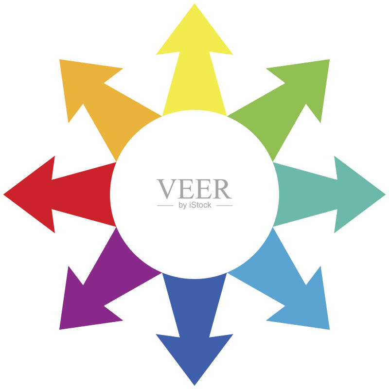 离心式彩虹色彩正版元素素材