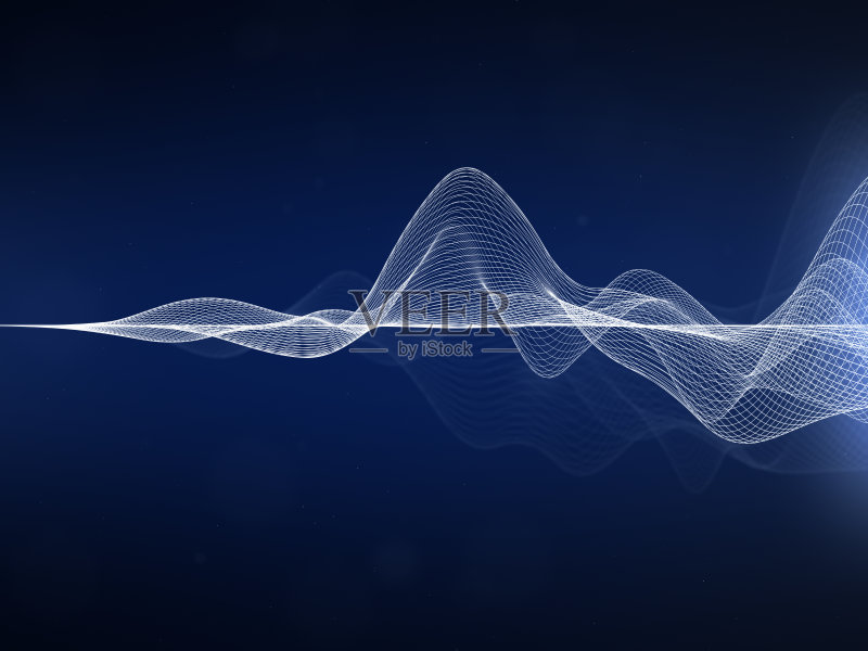 抽象的波浪线正版图片素材