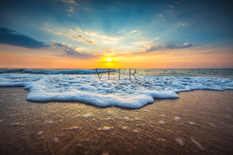 美丽的云景在海上正版图片素材