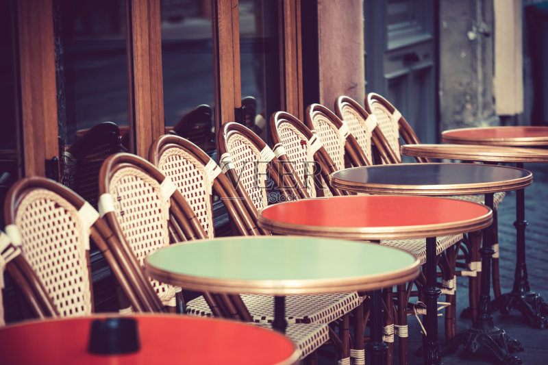 法国巴黎的餐厅正版图片素材