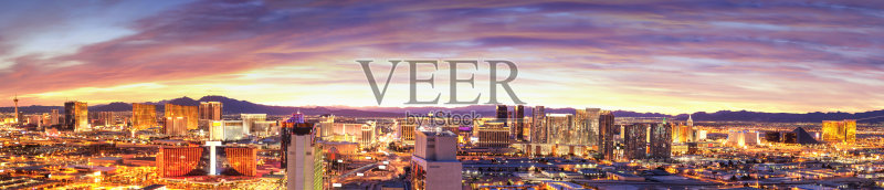 拉斯维加斯全景,内华达正版图片素材
